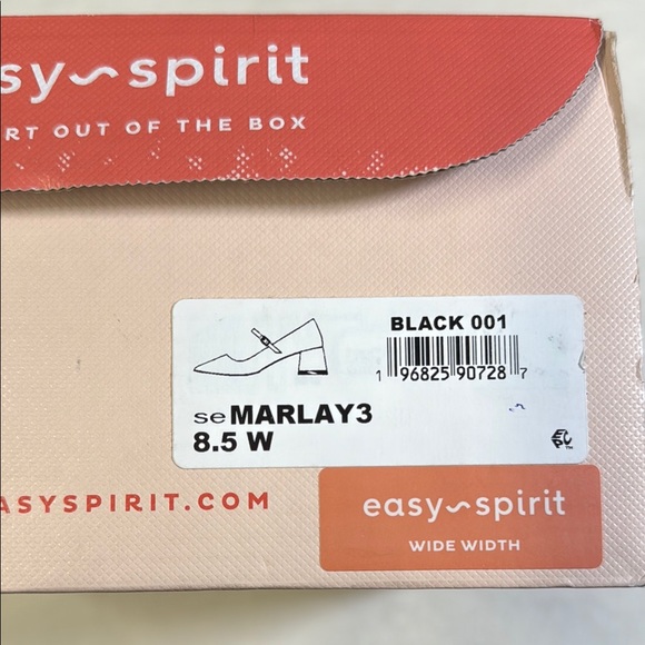 Easy Spirit Women’s Marlay Black Patent Leather Wide Width Pumps- 8.5W - Picture 4 of 9